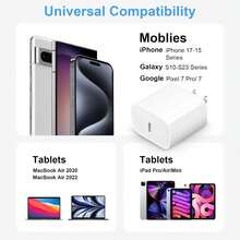 快速充电美规A/B型插头110-127V墙式充电器1-3个30W美规插头快速充电器适配器，兼容苹果17 Pro Max/17 Pro/17/Air/17/15/16/14/13/12/11/XS/XR/8/7/6，系列礼品弹簧 - 美規A型插(110-127V) - 查看 6