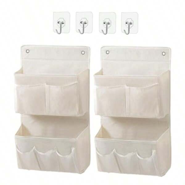 Hanging Organizer Over The Door A And Behind Door Organizer For Dy   Kitchen  Pace-Ang White 2 Pack