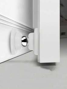 Doorstop, Heavy-Duty Doorstop, Magnetic Doorstop Suitable For The Bottom Of Doors, Double-Sided Tape, Decorative Matte Black Doorstop, Made Of Noise-Reducing Silicone, Easy To Install Without Drilling. - Multiple Styles - View 5