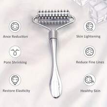 Stainless Steel Facial Massage Roller, Roller Massage Spa Device - Multicolor - View 11