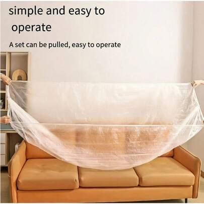 Copri divano impermeabile e antipolvere in PEVA elastico, adatto per divani, letti, mobili, utilizzabile per protezione durante il trasloco e per conservazione a lungo termine