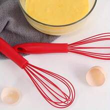 Colorful Silicone Hand Mixer, Egg Beater, Cream & Egg Stirrer, Silicone Baking Tool, Household Baking Tool, Suitable For Mixing Cream And Eggs - Multicolor - View 4