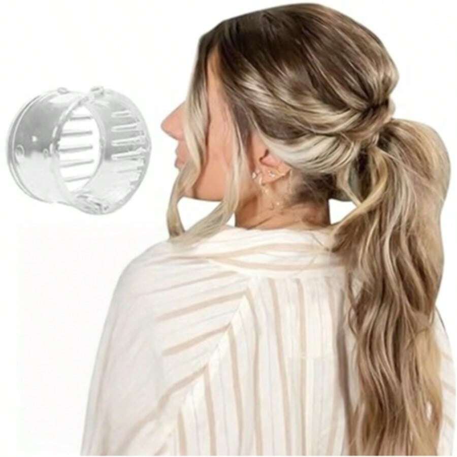 Creador de cola de caballo alta - Adecuado para todo tipo de cabello, aumenta el volumen y el levantamiento del cabello, adecuado para cabello grueso y largo, accesorio para el cabello fácil de usar para mujeres - Multicolor - Ver 1