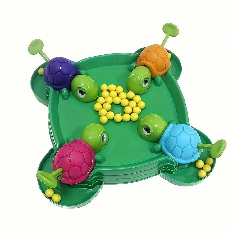 1 Set Hungry Little Turtle Game, Quickly Swallow Exploding Balls, Interactive Educational Toy, School Supplies - Turtle Eating Beans - View 9