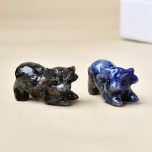 CUPIDCRYSTAL 1 chú bê nhỏ xinh xắn được chạm khắc từ pha lê tự nhiên. Món đồ trang trí bằng pha lê chữa bệnh dễ thương này là một lựa chọn tuyệt vời để làm quà tặng. - con bò đực - Xem 4