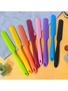 Muỗng vét hũ silicon, muỗng chịu nhiệt vét kem, bơ đậu phộng, muỗng trộn bột, muỗng chống dính dùng cho bánh mì, máy xay sinh tố, dụng cụ nhà bếp dài. - Nhiều màu - Xem 11