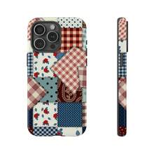 Funda para teléfono con diseño de patchwork a cuadros vintage: Estilo acolchado - Multicolor - Ver 7