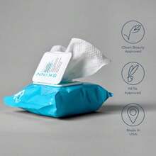 Facial Cleansing Makeup Remover Wipes - Hydrating Makeup Removing Cloths for Waterproof Mascara Makeup Oil and Dirt - Disposable Face Towelettes that Gently Exfoliates Cleanses and Softens Skin - como en la foto - Ver 6