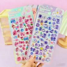 Kids DIY Solid Embossed 3D Stickers, Self-Adhesive Craft Paper, Freestyle Stick-On Layered Embossed Stickers - Multicolor - View 3