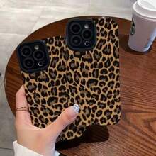 Cheetah,Leopard Print 1pc Leopard Print PU Soft Leather Anti-Drop Anti-Shock Phone Case With Sound Enhancing Design, Suitable For Apple 17 Pro Max/16 Pro Max/16 Plus/13 Pro Max/14 Pro Max 13 14 11 12 Pro 11/15 Pro, Galaxy S24 Ultra, Ideal Gift - Multicolor - View 2