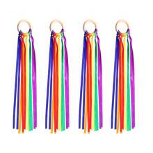 A Colorful Ribbon Wreath Made From Durable, All-Weather Fabric-Perfect For Various Occasions, Party Decorations, Festive Accents, And Christmas Styling. - Multicolor - View 8