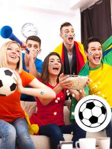 1 Tờ (12 miếng) Hình dán bóng đá World Cup đen trắng sáng tạo, Hình dán trang trí tự dính, Hình dán niêm phong quà tặng, Nhãn dán, Quà tặng tiệc thể thao, Tiệc sinh nhật chủ đề bóng đá, Phụ kiện chụp ảnh họp mặt người hâm mộ, Trang trí bàn làm việc, Hình dán bóng đá, Hình dán trang trí tiệc sinh nhật, Hình dán cổ vũ người hâm mộ, Hình dán trang trí tiệc bóng đá - Hình dán bóng đá - Xem 2