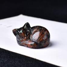 精美天然水晶雕刻猫咪，独特设计，疗愈水晶，蕴含能量的宝石，能量疗愈冥想石，家居装饰及礼品馈赠佳品，可随身携带，亦可作为节日礼物，来自 CUPIDCRYSTAL 品牌，狂欢节珠宝。 - 更多顏色 - 查看 14