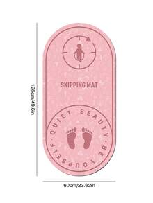 1 pieza Alfombra antideslizante para saltar la cuerda, Esterilla de yoga, Esterilla de ejercicio para saltar la cuerda con absorción de impactos, Superficie antideslizante, Adecuada para entrenamiento de alta intensidad y ejercicio físico, Fitness, Moldeado, Pérdida de peso - Protege el piso, Fácil de usar - A - Ver 13