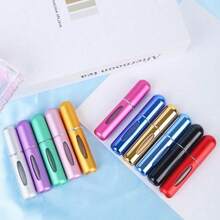 Perfume Refill Bottle Portable Mini Refillable Spray Can, Empty Cosmetic Container Travel 0.17oz + 1 OPP Bag, Mini Refillable Perfume Bottle, Bottom Filled Travel Perfume Spray Bottle, Vintage Perfume Spray Bottle, Glass Perfume Bottle, Portable Fragrance Container, Portable Scent, Fashion Perfume Bottle, Compact Sprayer, High Quality Sprayer, Leakproof Spray Head, Perfume Dispenser, Frequent Traveler, Perfume Lovers - Đỏ - Xem 6