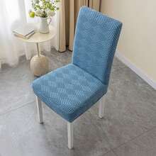 Elastic Stretch Dining Chair Cover Jacquard Chair Cushion Cover Polar Fleece Waterproof Seat Covers Chair Protectors - Multicolor - View 8