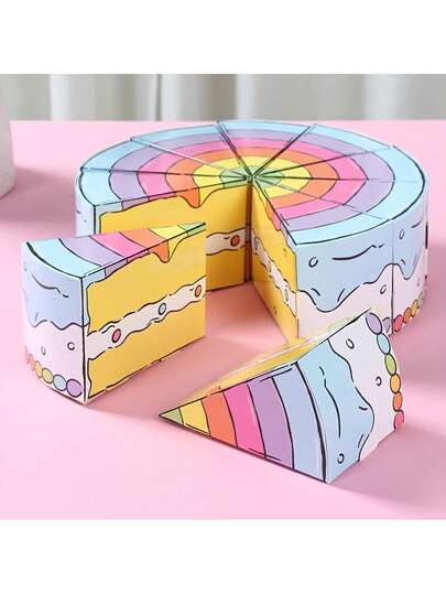 10 Hộp Quà Cầu Vồng - Hộp giấy hình tam giác họa tiết cầu vồng màu xanh dương, thích hợp làm quà tặng sinh nhật, trang trí tiệc cưới, trang trí nhà cửa, trang trí bàn tiệc, quà tặng mừng em bé chào đời.