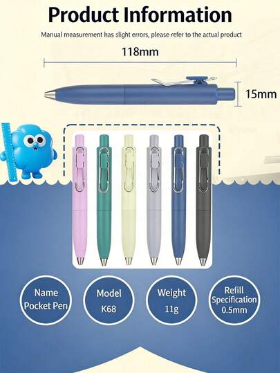 Bút bi Uni One P 0.5mm mực đen, dùng được cho cả nam và nữ.