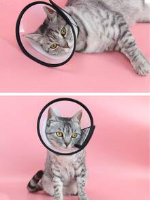 Pet Elizabeth Collar | Anti-Scratch & Anti-Bite Protective Cone For Dogs & Cats, Post-Surgery Recovery Healing Guard - White - View 4