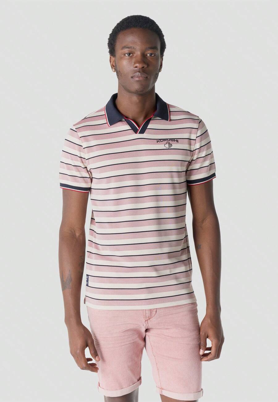 Koroshi Herren Sport Poloshirts - Weiss - Übersicht 1