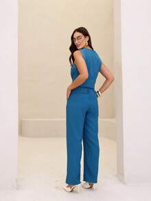 Women's Elegant Premium Tailored Suit – Sophisticated Style And Absolute Comfort. Casual And Stylish For The Office. - 水鴨藍 - 查看 2