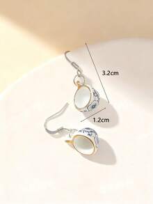 1 Pair Floral Earrings Suitable For Daily Wear - Multicolor - View 3