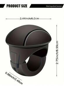 Núm xoay vô lăng bằng silicon xoay 360° - Chống trơn trượt, thao tác bằng một tay, phù hợp với mọi loại xe, màu đen - Nhiều màu - Xem 6