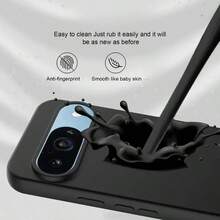 黑色哑光手机壳，兼容G86/G84/G72/Edge 60 Fusion/G Stylus 5G (2025)/G85/Pixel 10/Pixel 10 Pro/Pixel 9系列。触感柔软舒适，防滑、防汗、防指纹。提供防刮擦和防摔保护。 - 黑色 - 查看 3