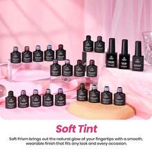 Beetles Spring Gel Polish Set - Fingertip Palette, 32 Colors Valentines Polish Set With Base Top Coat - 20 Color Soft Tint - 查看 6