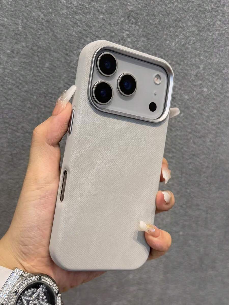 1 chiếc, chất liệu nhung mềm mại, có nam châm hút, ôm sát 17/17 Pro Max/ 16 Pro Max/ 15 Pro/ 14/ 13/12/11. Thích hợp làm quà tặng cho gia đình/bạn bè/chị gái/bạn gái vào ngày Valentine/sinh nhật/quà tặng/Ngày của Mẹ. - Xám - Xem 1