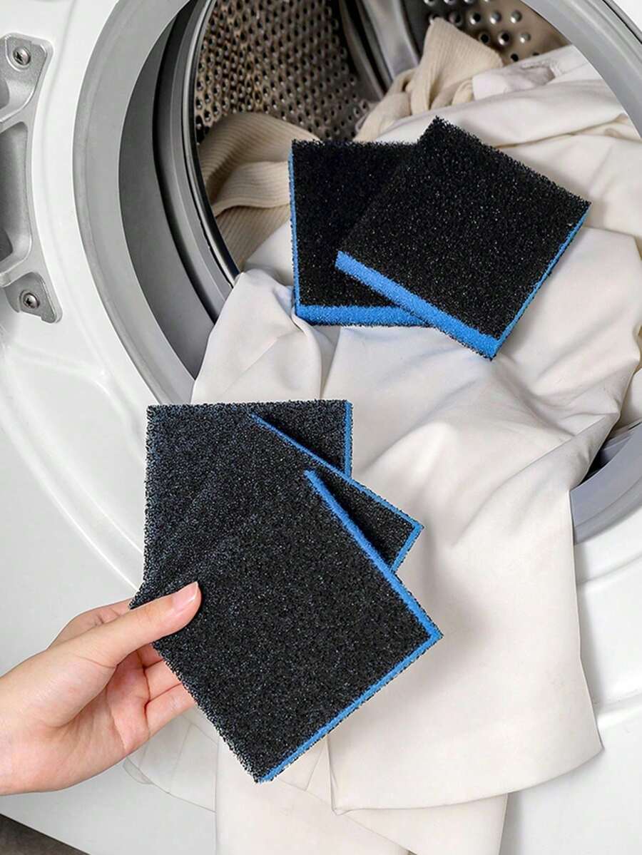 Pet Hair Removal Sponge Cleaning Cubes, Quick Hair Removal, Reusable Household Cleaning Sponge, Disinfecting Laundry Anti- Sponge Cubes, Suitable For Washing Machines - Multicolor - View 1