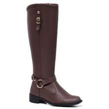 Women's Riding Boots, Tall And Long Shaft, Elegant For Horseback Riding And Galloping. - Brown - View 3