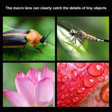 1pc Macro HD Lens, 0.45X 49mm UV Super Wide Angle Lens + Lens Clip, Compatible With IPhone, Android (Comes With Storage Bag) - 1 Pack - View 6