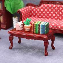 1:12 Dollhouse Miniature Coffee Table, Micro Scene Model Coffee Table Prop, Multi-Color Wavy Curved Coffee Table, Photography Scene Prop Miniature Furniture Wavy Coffee Table, Suitable For Displaying Food Toys Mini Coffee Table - Multicolor - View 7