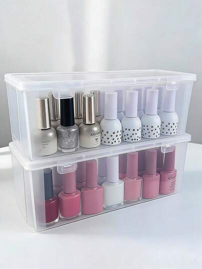 1个大容量透明铅笔收纳盒桌面文具整理器笔筒，适用于彩色铅笔、蜡笔、马克笔、素描笔、绘图笔、美术用品，带分隔板，适用于学校、办公室、家庭桌面收纳。