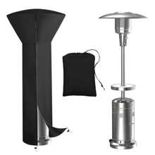 Vailge - Fundas para calentador de patio con cierre y bolsa de almacenamiento resistente al agua Oxford 600D resistente al viento resistente al polvo resistente a los rayos UV color negro 89 - Beige y marrón - Ver 2