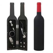 1pc Creative 5-In-1 Red Wine Bottle Opener Set, High-End Wine Opener Tool, Father's Day Gift Set, Gift For Boyfriend/Father/Husband - Multicolor - View 1