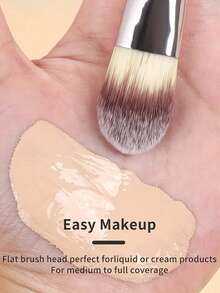 3件套专业高效化妆刷套装，包括粉底刷、腮红刷、散粉刷、修容刷、高光刷、眼影刷、遮瑕刷和面部刷，刷毛柔软。 - 黑色 - 查看 3