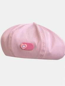 Mũ beret nhẹ, thoáng khí, kiểu dáng dễ thương, thích hợp cho mùa hè, đi biển và nghỉ mát. - Màu xanh nhạt - Xem 8