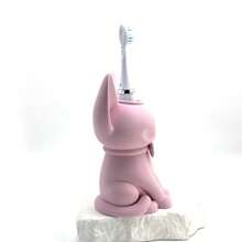 1pc Unisex Cat Couples Essential Original Cute Cat Design Electric Toothbrush Holder PLA Material Toothpaste & Toothbrush Storage Rack No Drilling Required Gift For Friends & Couples - Multicolor - View 6