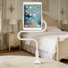 2026 Multi-Functional 360° Rotating Universal Tablet Holder & Phone Stand, Flexible Spiral Base For Lazy Browsing, Perfect Bedside Companion For Tablets & Smartphones, Durable Materials - Black - View 7