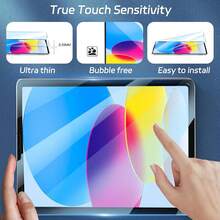 ZYONS Bộ 2 miếng dán màn hình cường lực HD cho máy tính bảng, tương thích với iPad 11 (2025) A16/Apple thế hệ thứ 11/11 inch (A16), hỗ trợ FaceID và Apple Pencil, chống trầy xước, độ nét cao, chống bám vân tay, dễ dàng lắp đặt, chống nổ, không bọt khí, tương thích với iPad Air 11/Pro/1/2/3/4/5/6/7/8/9/10/11 Gen/7.9/8/9.7/10.2/10.5/10.9/11 Inch/12.9/13/2016/2017/2018/2019/2020/2021/2022/2023/2024/2025/M2/M3/M4 - Trong sáng - Xem 2