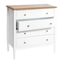 Atmosphera Solen Dressing Table With 4 Drawers 80x40x85.5cm - White - View 2