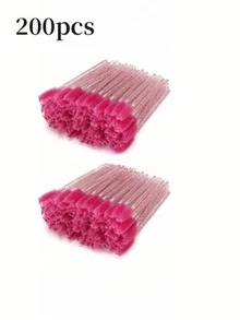 Disposable Spoolies (100pcs / 20pcs / 50pcs) – Ideal For Mascara, Eyelash Extensions, Brow Grooming, Eyeshadow, And Cleaning & Fluffing Application - Hot Pink - View 15