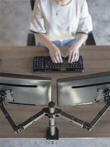 Redlemon Dual Monitor Stand For 13" To 32" Monitors With Adjustable Desktop Base And 360° Rotation - 查看 2