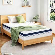 DreamFit Mattress Pads - Blue and White - View 2