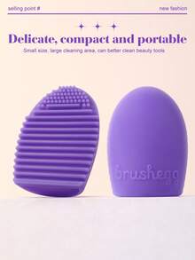 30件套化妆工具套装，包括：18支化妆刷套装+3个迷你化妆海绵+3个三角粉扑+3个迷你气垫粉扑+2个化妆刷清洁工具+1个多功能防水拉链化妆包 - 彩色 - 查看 8