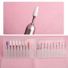 20Pcs 3/32'' Ceramic Carbide Drill Bits For Nails, Nail Bits For Nail Drill, Nail Drill Bit Set For Cuticle Remover Manicure Pedicure - Multicolor - View 3