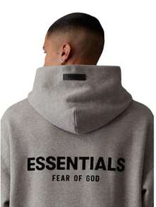 Fear Of God Essentials Pullover Hoodie (SS22) Unisex - Dark Oatmeal - View 6