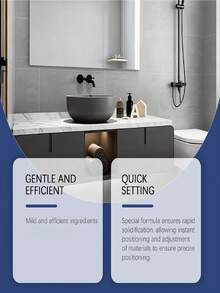 jakehoe 防水硅酮密封胶，可粘合木材、金属、陶瓷、塑料，快干，无需钻孔，家用。 - DICHTUNGSMITTEL - 查看 7